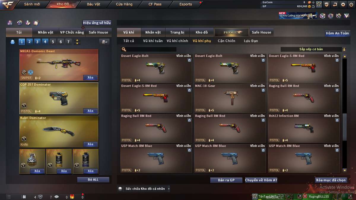 shop acc cf uy tin gia re